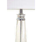 Geneva Clear Crystal Table Lamp With Chrome Base