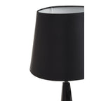 Obsidian Black Crystal Glass Table Lamp