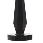 Obsidian Black Crystal Glass Table Lamp