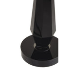 Obsidian Black Crystal Glass Table Lamp
