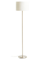 Linea Cream Waffle Effect Shade Floor Lamp