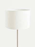 Linea Cream Waffle Effect Shade Floor Lamp