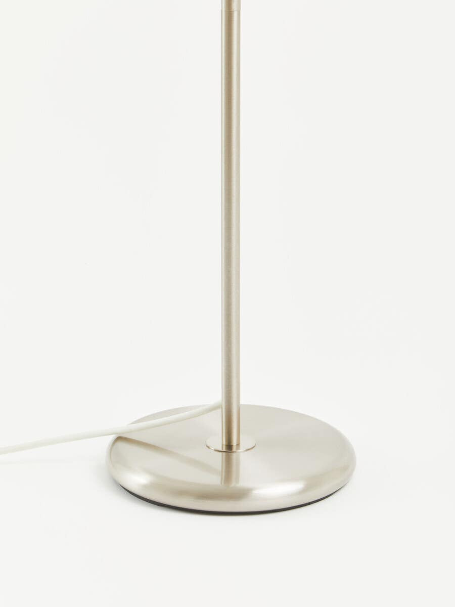 Linea Cream Waffle Effect Shade Floor Lamp