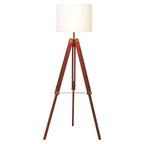 Chiltern Tripod Floor Lamp With Brown Base