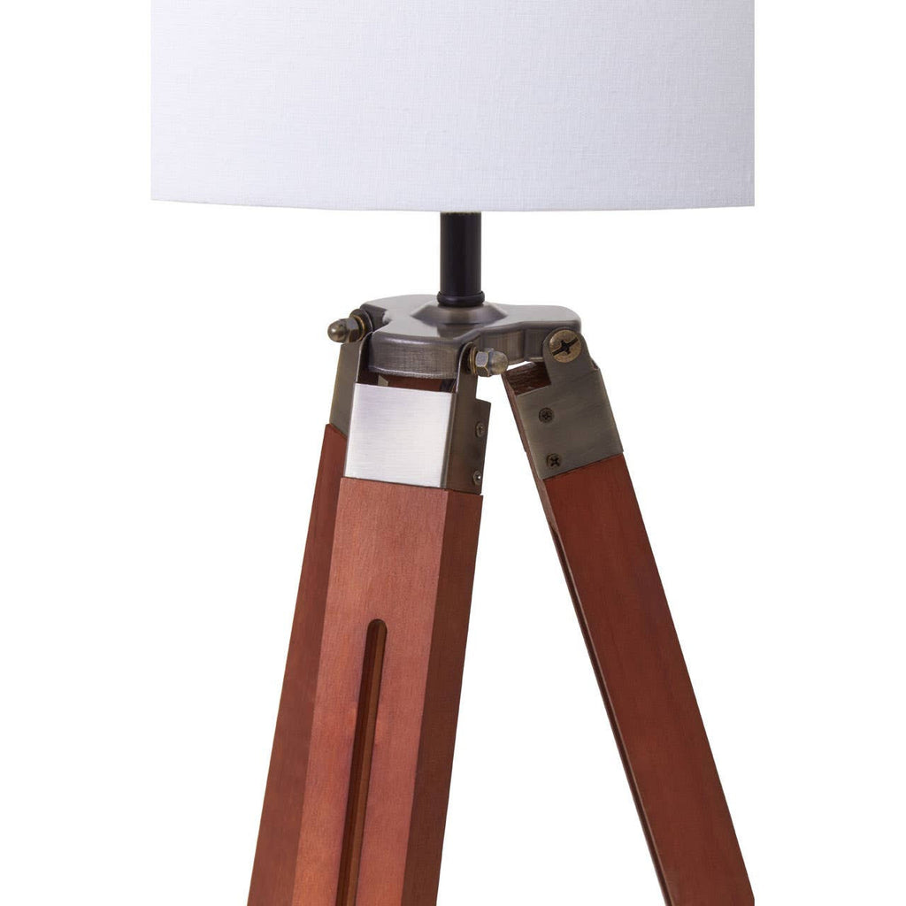 Chiltern Tripod Floor Lamp With Brown Base