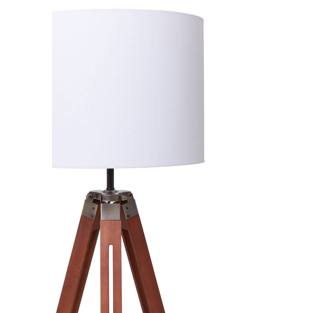 Chiltern Tripod Floor Lamp With Brown Base