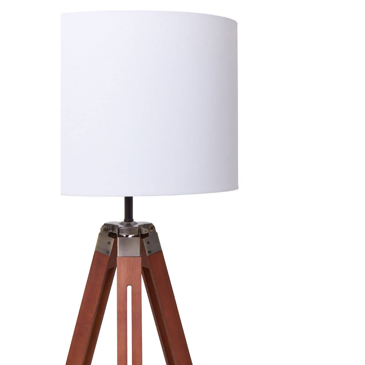 Chiltern Tripod Floor Lamp With Brown Base
