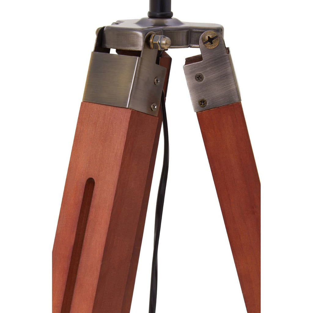 Chiltern Tripod Floor Lamp With Brown Base