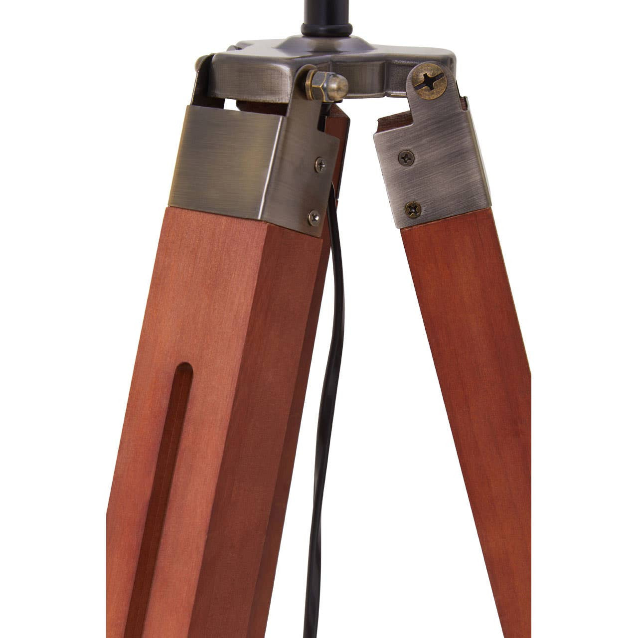 Chiltern Tripod Floor Lamp With Brown Base