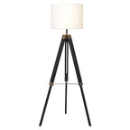 Chiltern Tripod Floor Lamp With Black Base