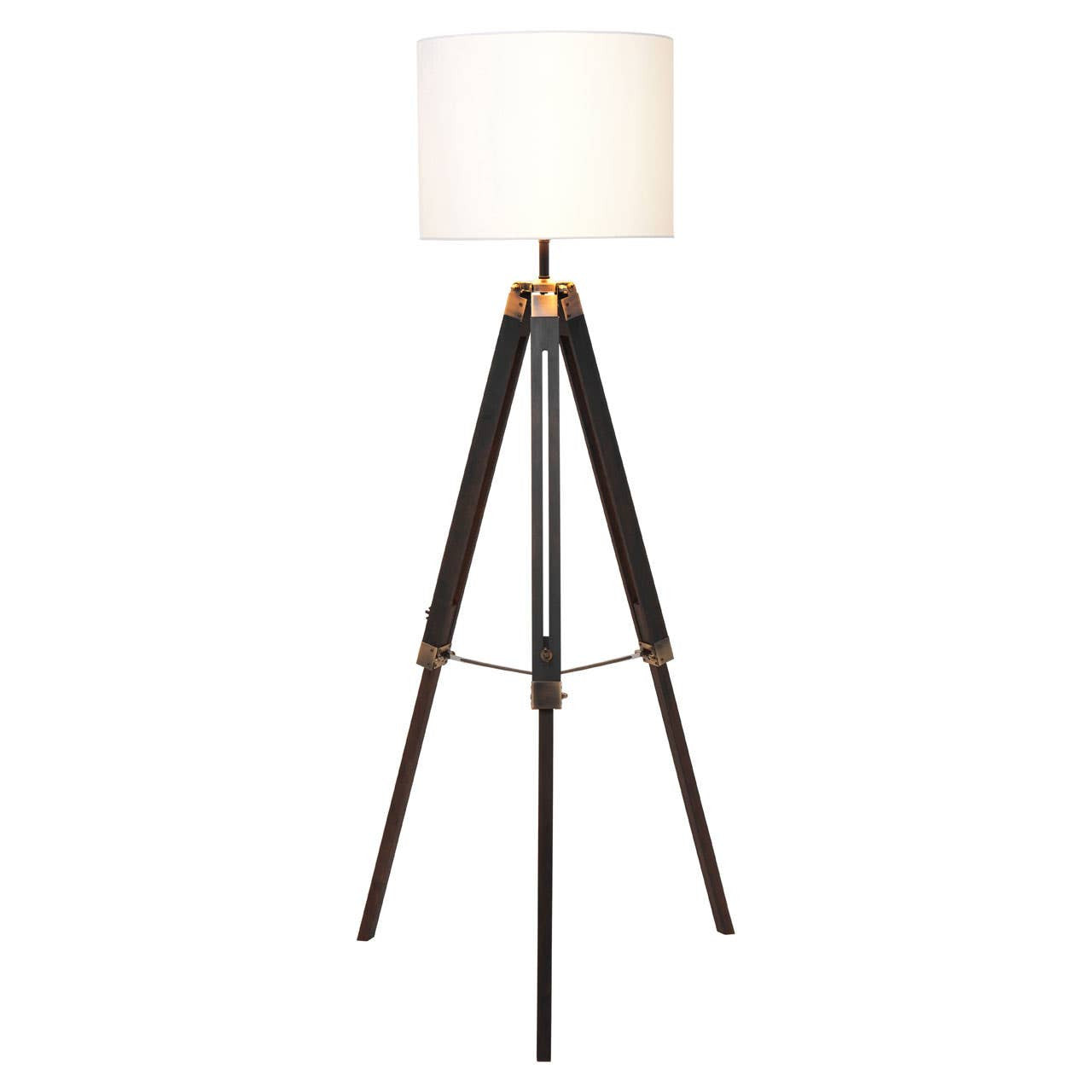 Chiltern Tripod Floor Lamp With Black Base