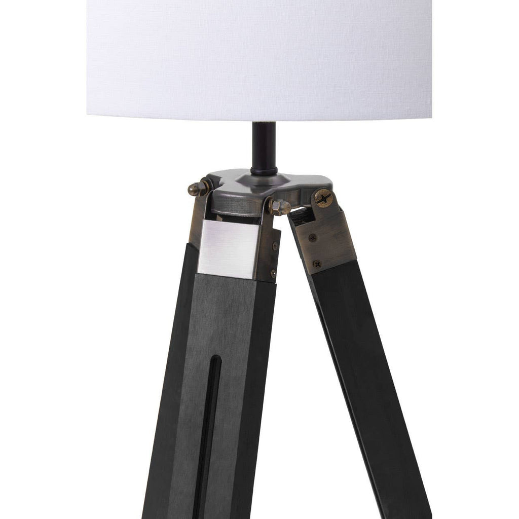 Chiltern Tripod Floor Lamp With Black Base