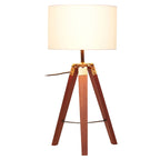 Chiltern Tripod Table Lamp With Brown Base