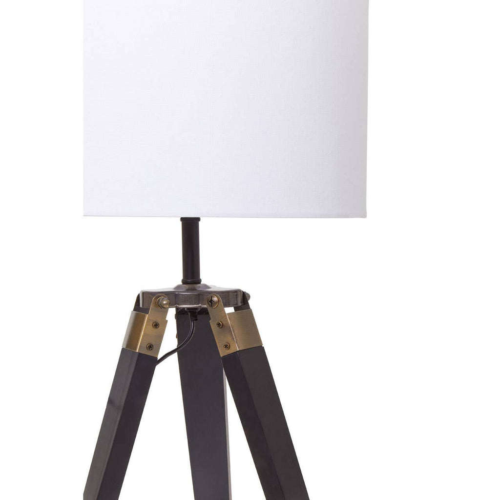 Chiltern Tripod Table Lamp With Black Base