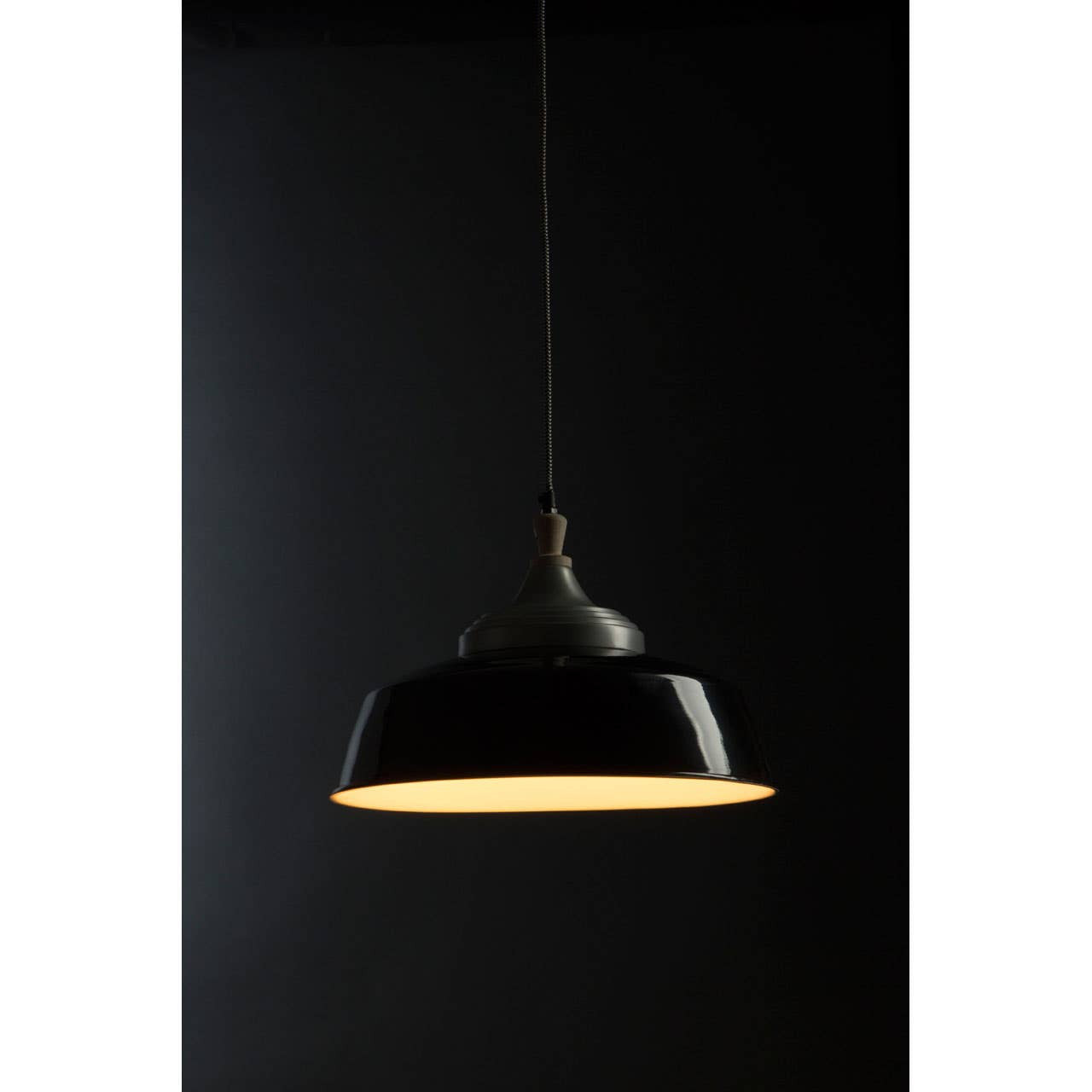 Bergen Black Large Pendant Light