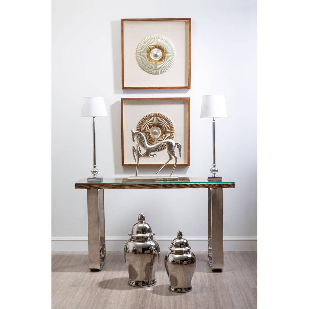 Cosima Table Lamp With Off White Silk Shade
