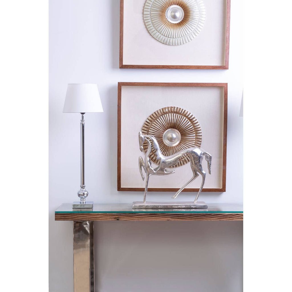 Cosima Table Lamp With Off White Silk Shade