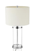 Hartwell Glass Table Lamp with Cream Shade