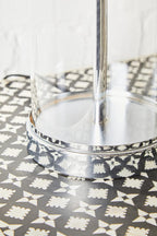 Hartwell Glass Table Lamp with Cream Shade