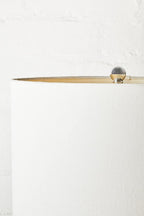 Hartwell Glass Table Lamp with Cream Shade