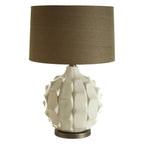 Indira Table Lamp With Grey And Brown Shade