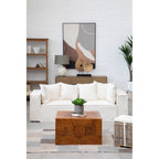 Indira Table Lamp With Grey And Brown Shade