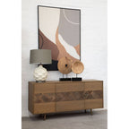 Indira Table Lamp With Grey And Brown Shade