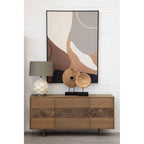 Indira Table Lamp With Grey And Brown Shade