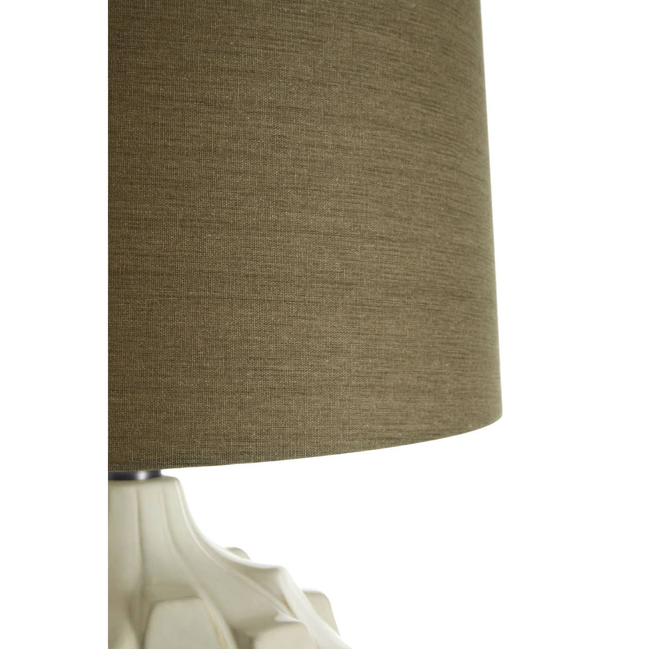 Indira Table Lamp With Grey And Brown Shade