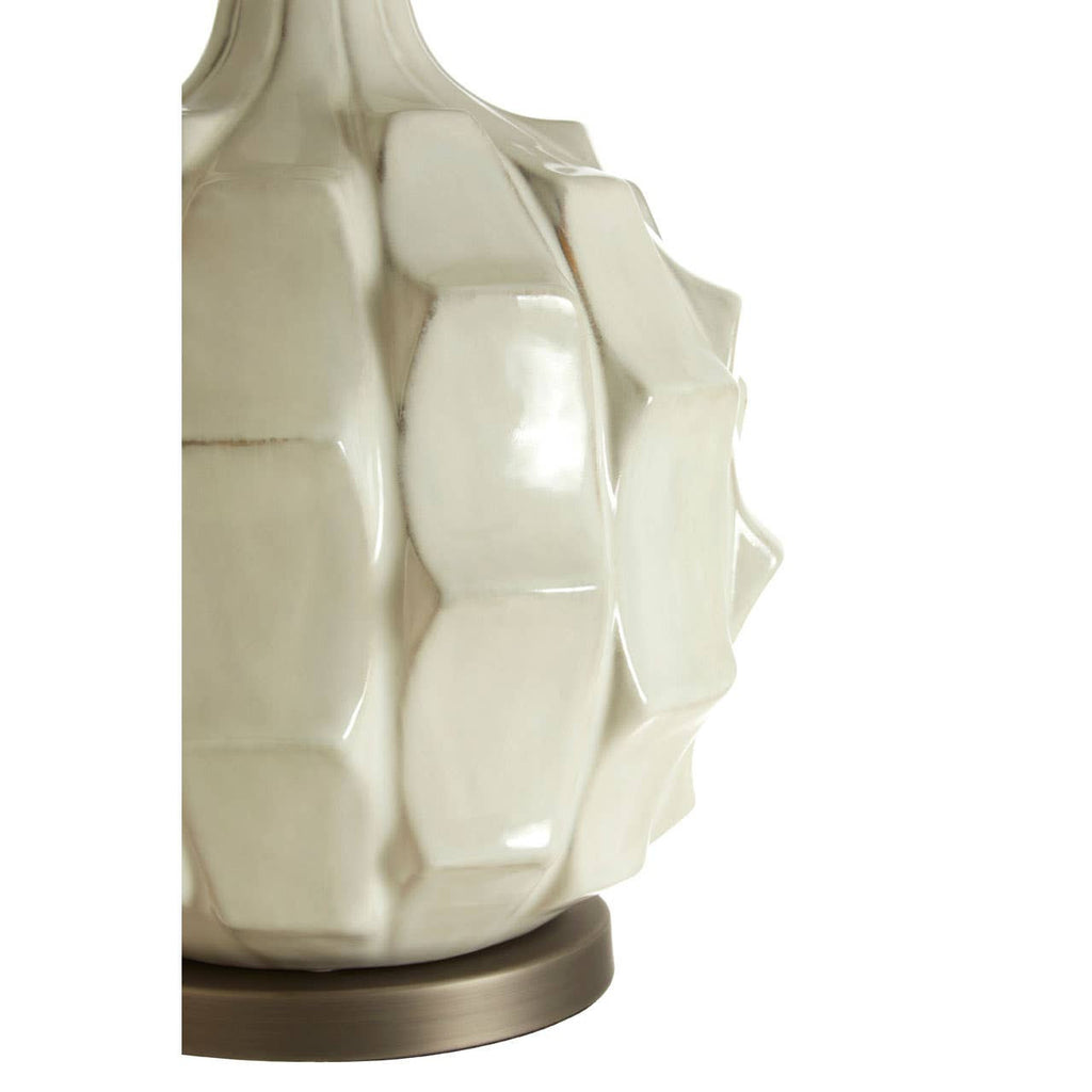Indira Table Lamp With Grey And Brown Shade