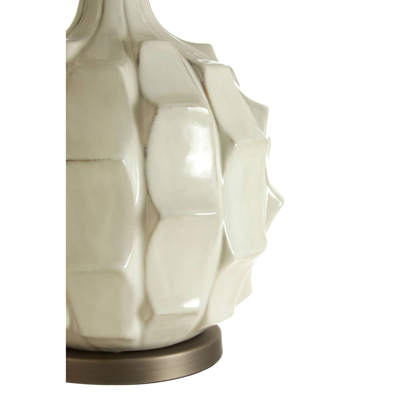 Indira Table Lamp With Grey And Brown Shade