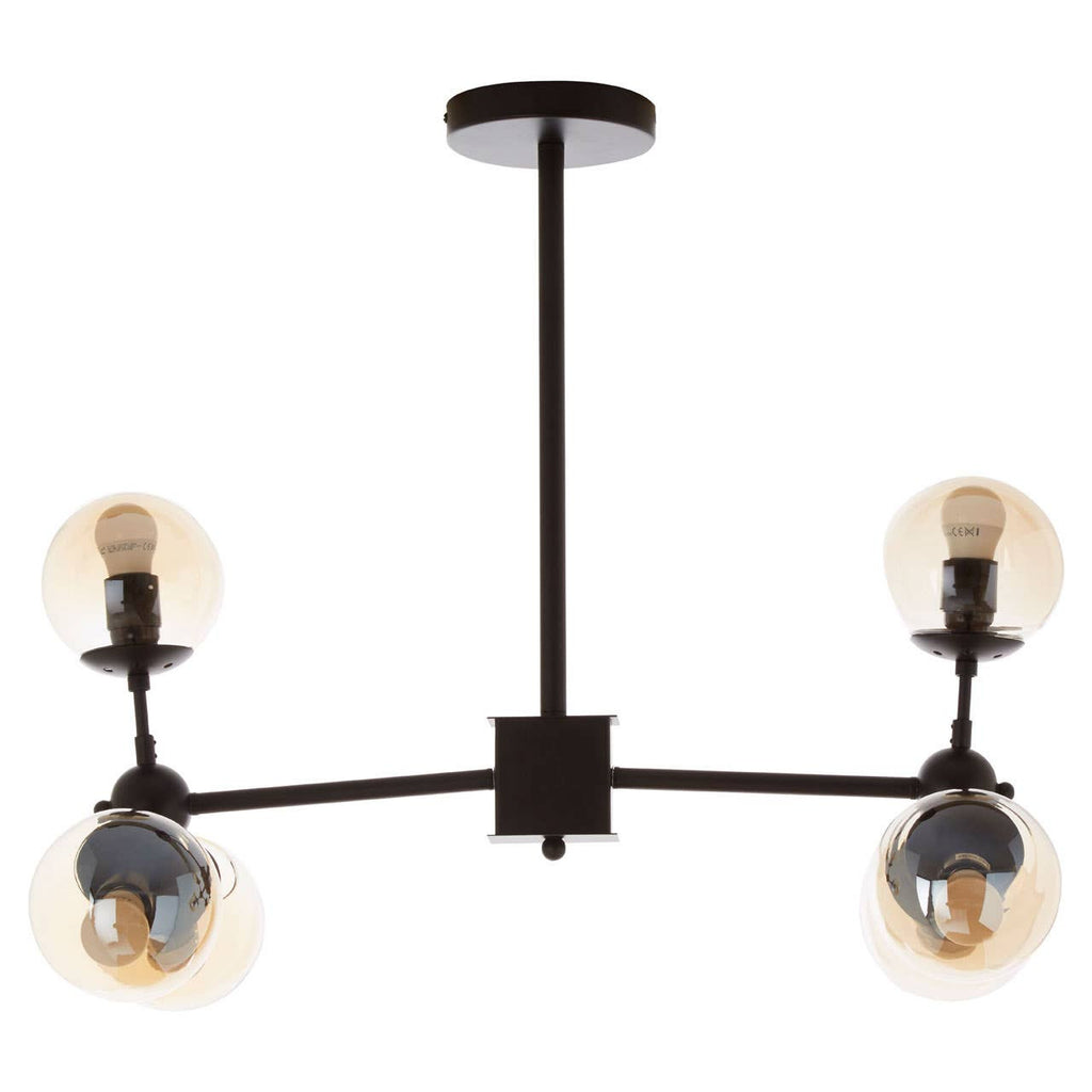 Suri 6 Arm Matte Black Pendant Light