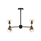 Suri 6 Arm Matte Black Pendant Light