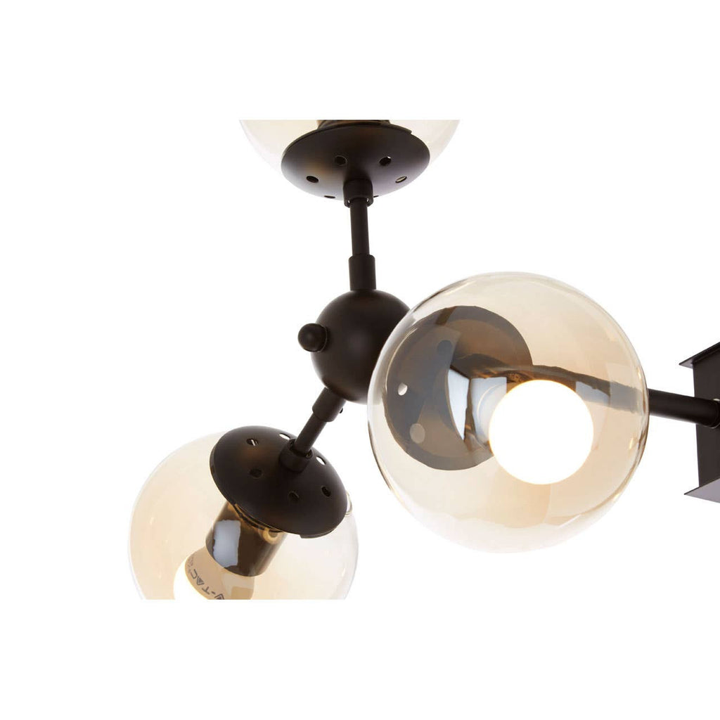 Suri 6 Arm Matte Black Pendant Light