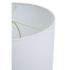 Onyx Black Marble Table Lamp with Ivory Shade