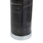 Onyx Black Marble Table Lamp Chrome Base