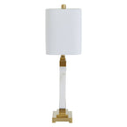 Maren Table Lamp in White Marble and Gold