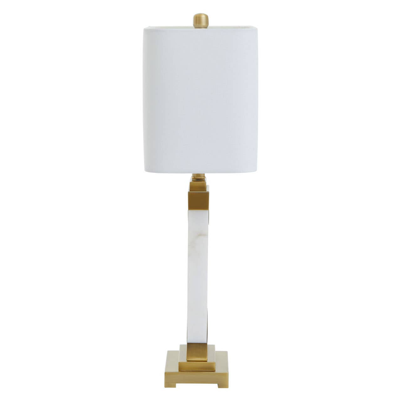 Maren Table Lamp in White Marble and Gold