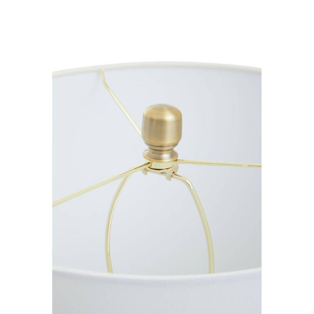 Freya Black Marble and Brushed Gold Table Lamp