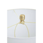 Freya Black Marble and Brushed Gold Table Lamp