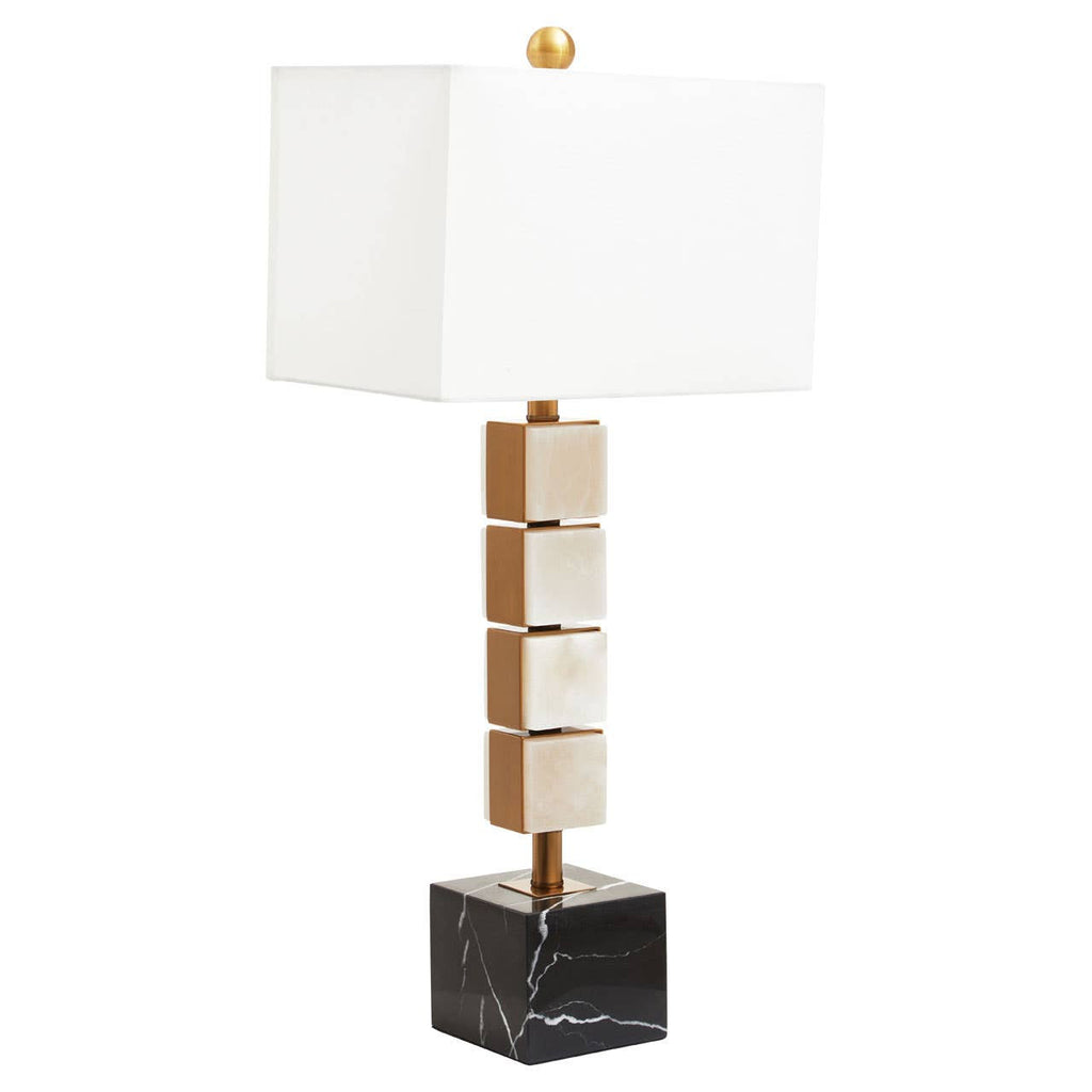 Caldera White Fabric Shade Table Lamp