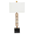 Caldera White Fabric Shade Table Lamp
