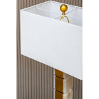 Caldera White Fabric Shade Table Lamp