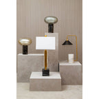 Caldera White Fabric Shade Table Lamp