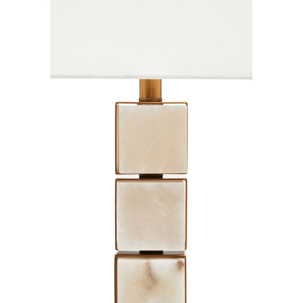 Caldera White Fabric Shade Table Lamp