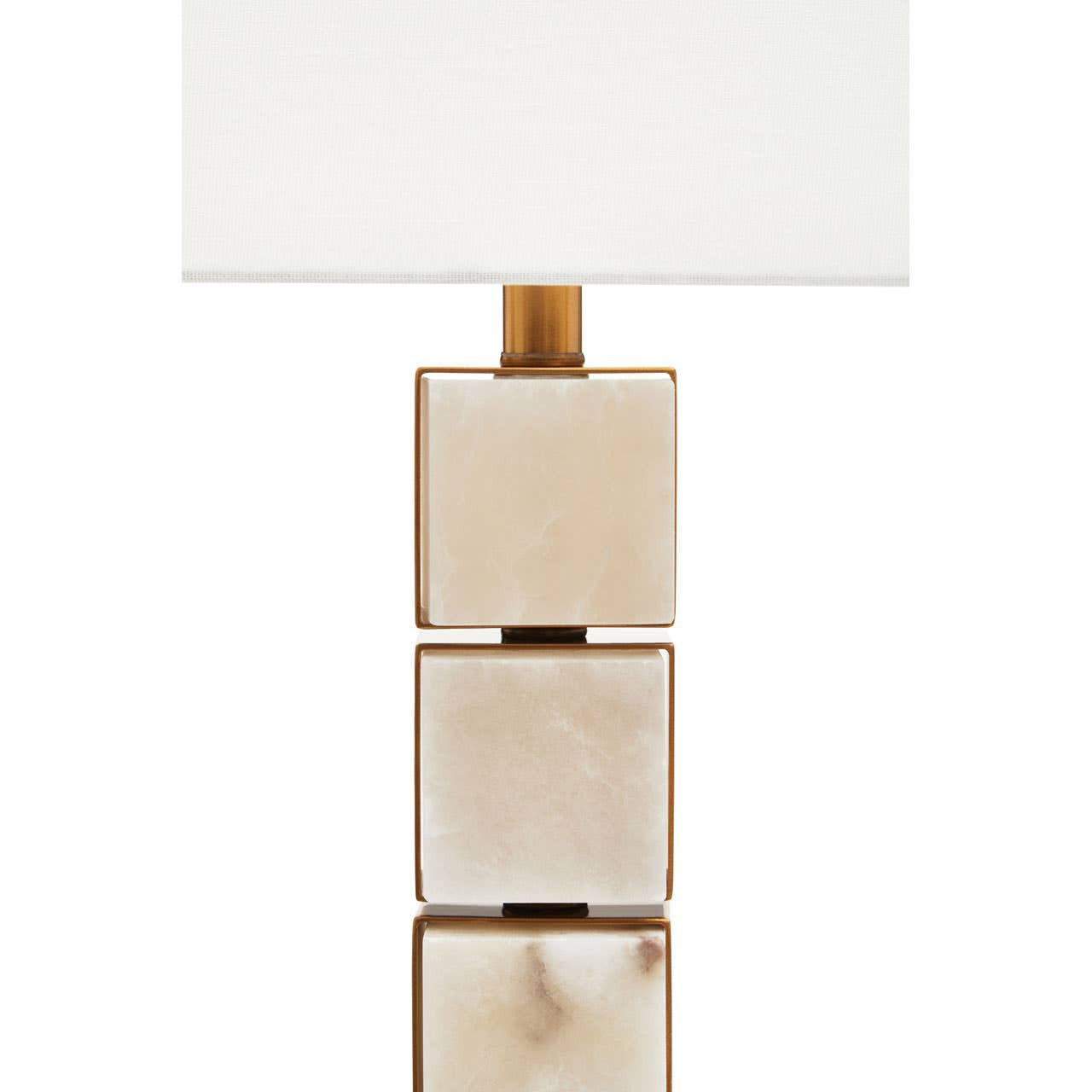 Caldera White Fabric Shade Table Lamp