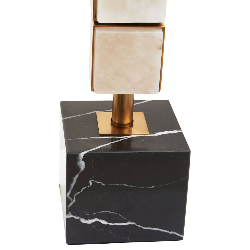 Caldera White Fabric Shade Table Lamp