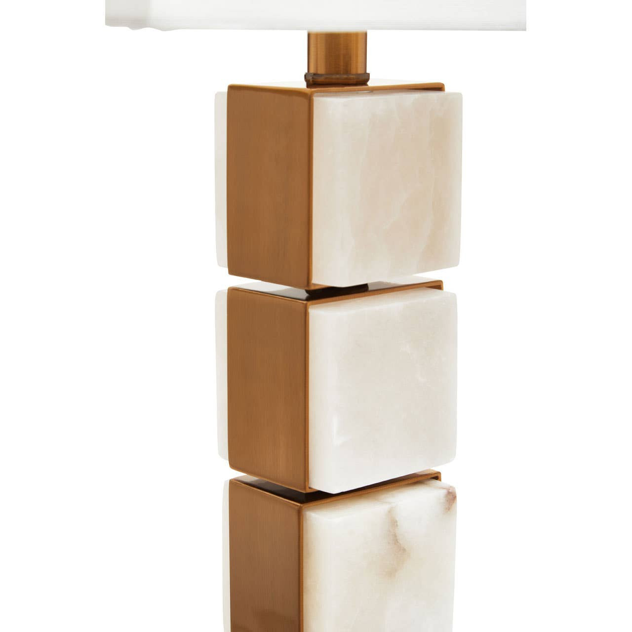 Caldera White Fabric Shade Table Lamp