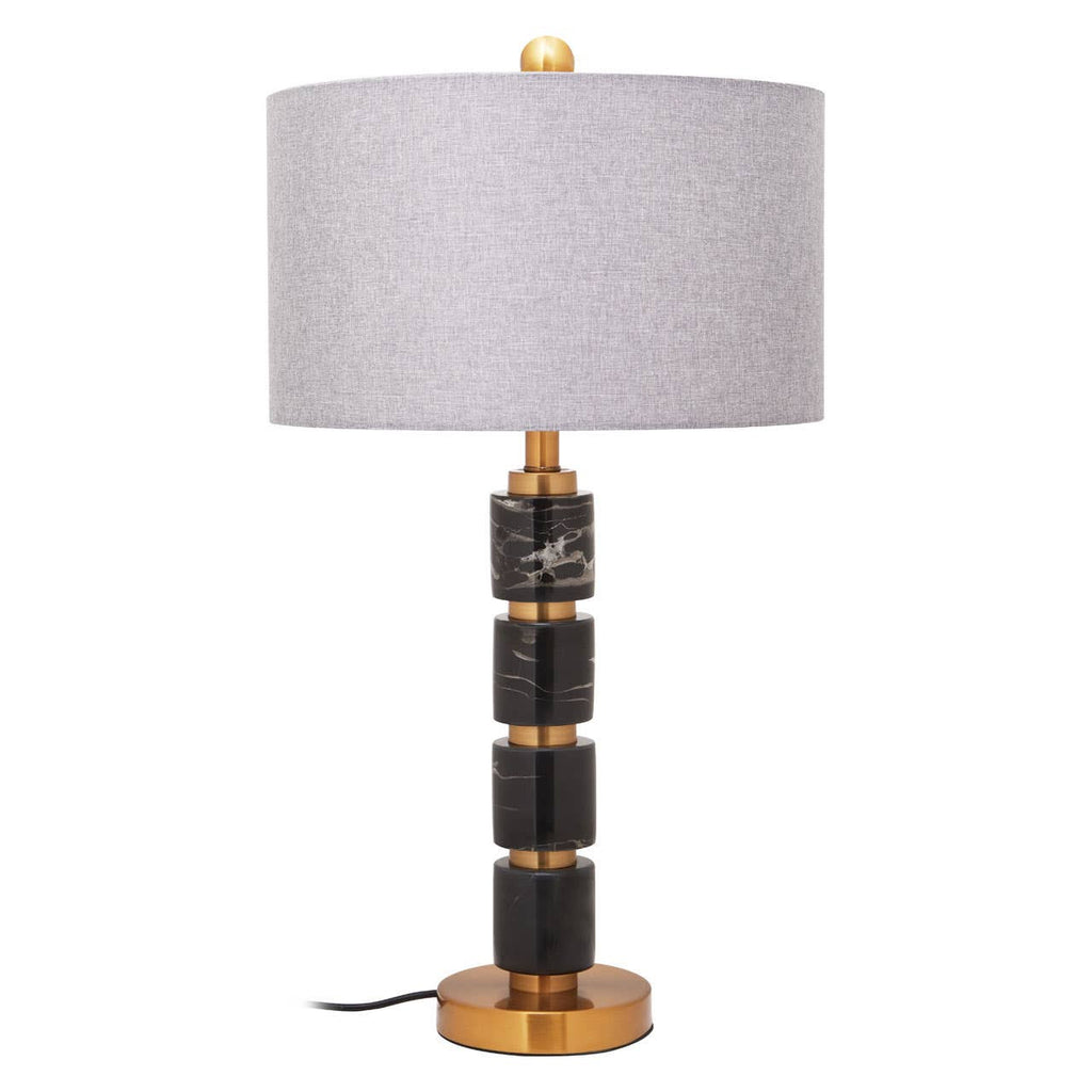 Caldera Grey Fabric Shade Table Lamp