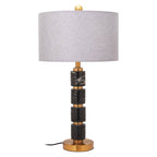 Caldera Grey Fabric Shade Table Lamp